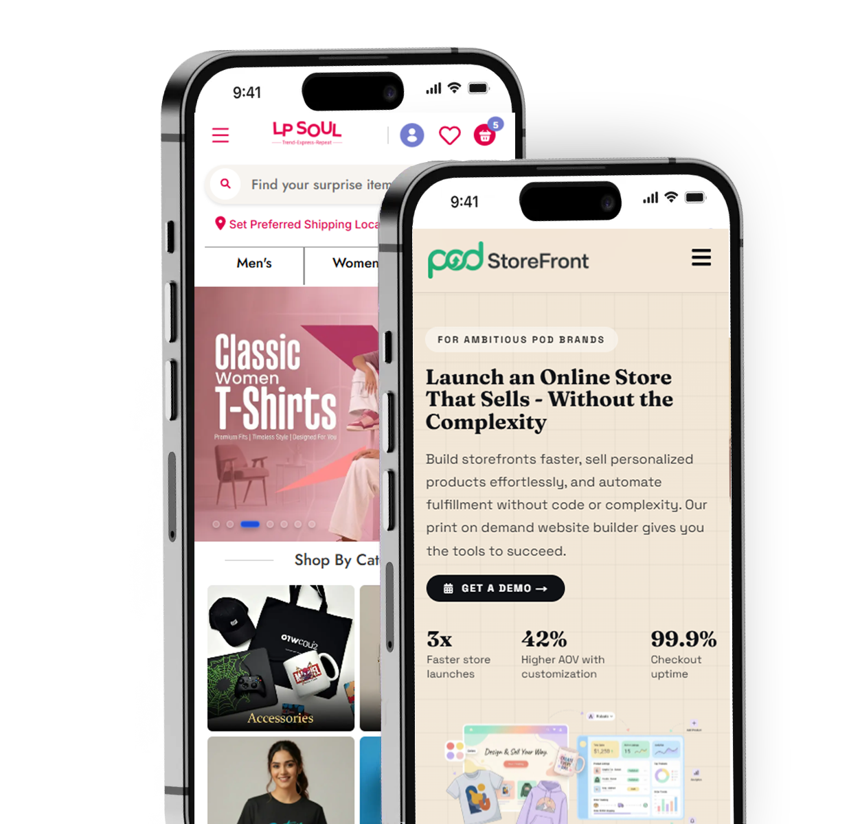 PODStoreFront Integrations Mockup