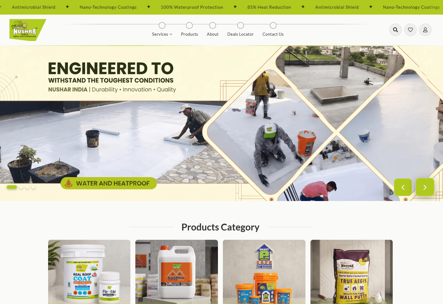 Nushar India Storefront Mockup