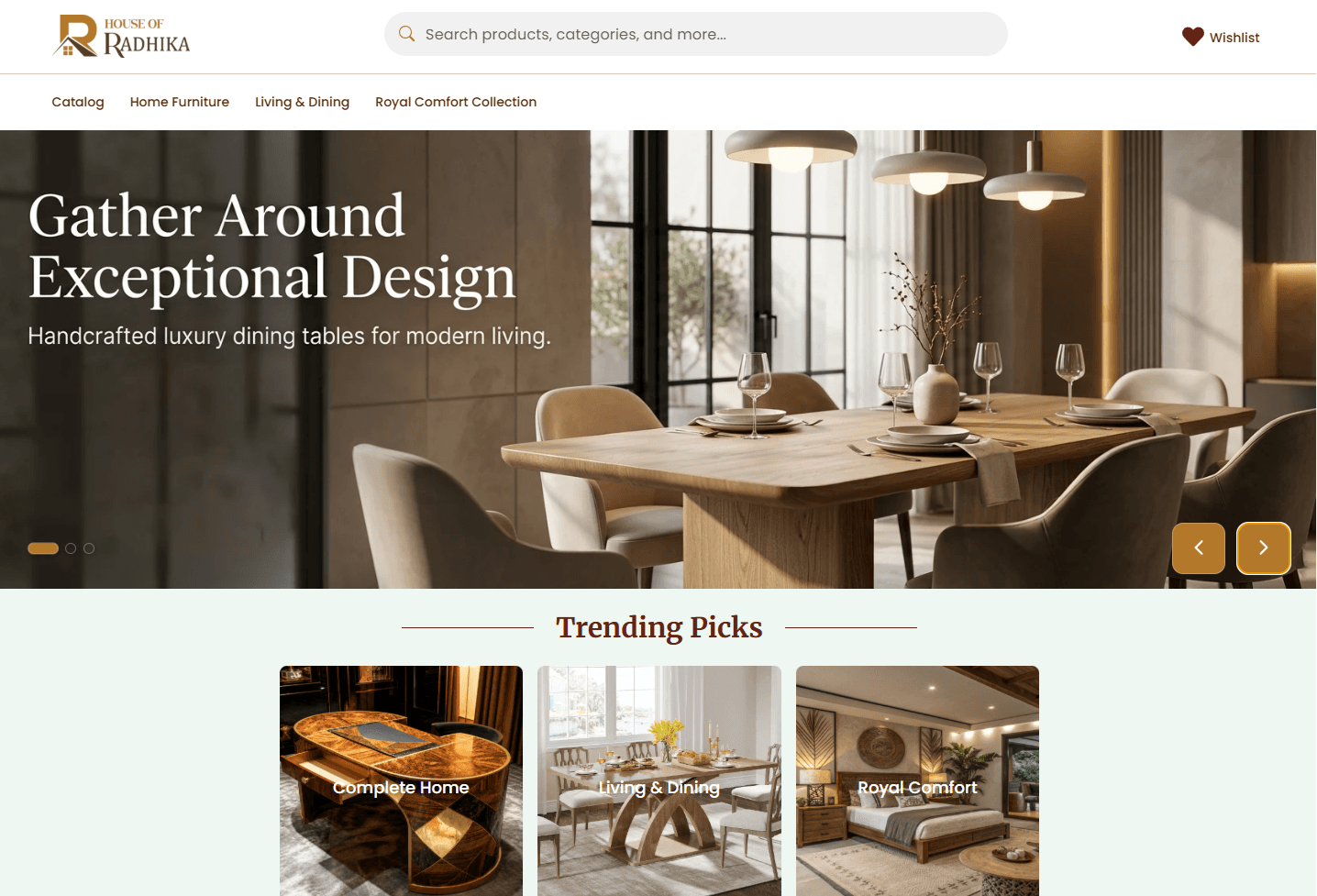 House of Radhika Storefront Mockup